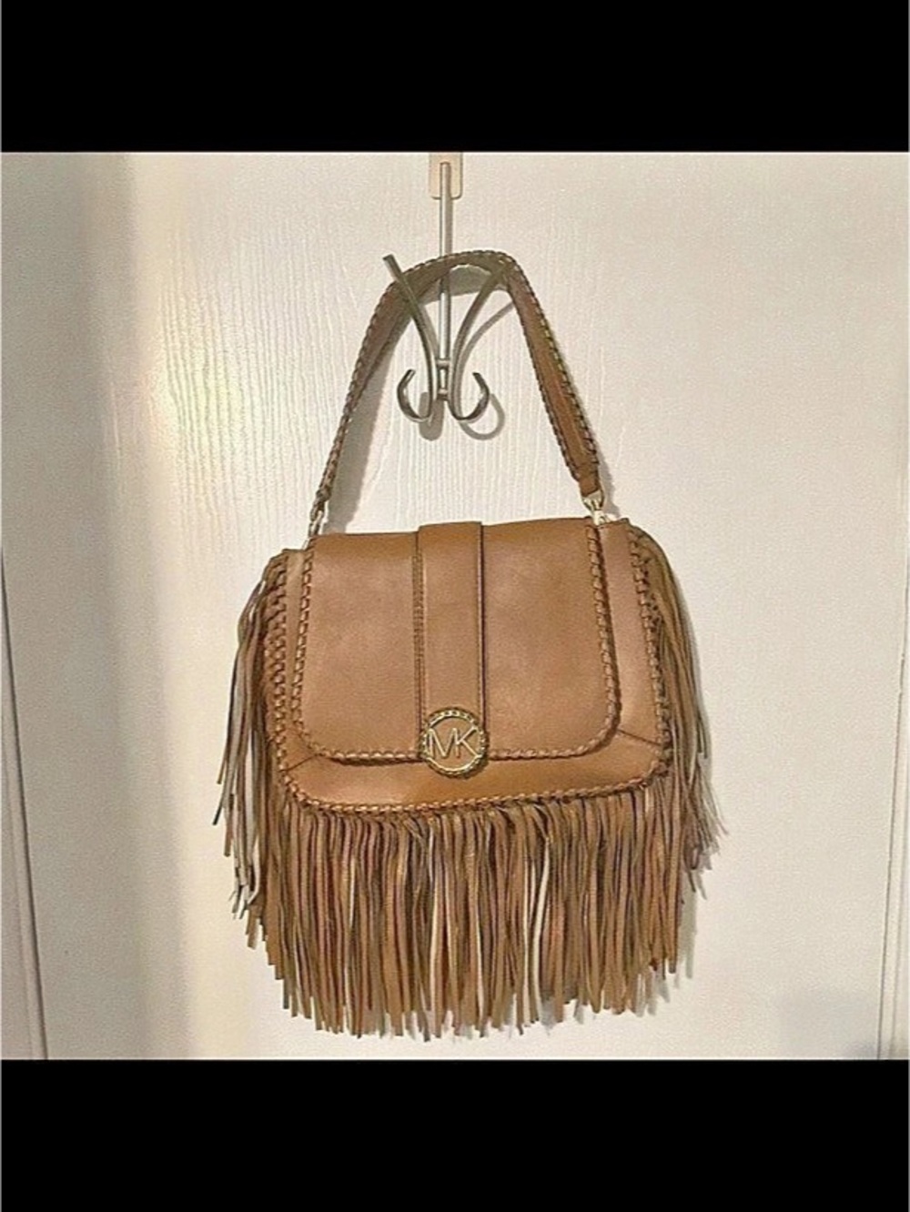 Michael Kors Lillie Fringe Convertible Messenger Bag